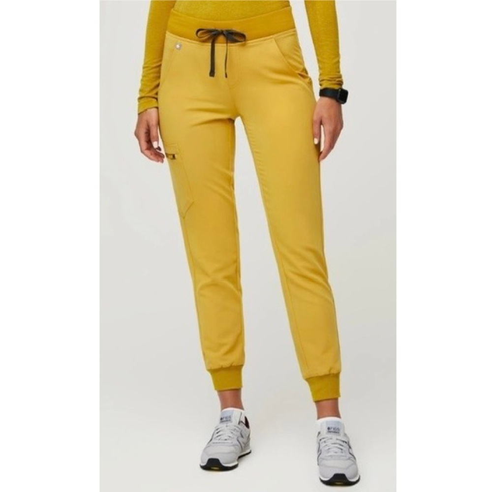 Figs Zamora 2.0 Jogger Women’s Technical Collection Gold Scrub Pants Size Small